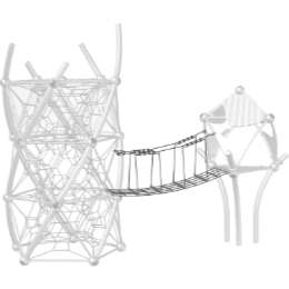 DNA Towers Anbaulement Übergangsbrücke